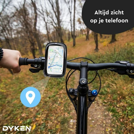 Dyken Telefoonhouder Fiets - Ook Voor Scooter & Motor - Waterdicht - GSM Houder Fiets 5 Dyken Telefoonhouder Fiets - Ook Voor Scooter & Motor - Waterdicht - GSM Houder Fiets - Afbeelding 5