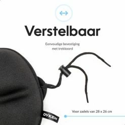 Dyken Zadelhoes Fiets Gel - Zadeldek - Universele Fietszadelhoes - Brede Zadels - Zwart -Windgoo Shop 550x550 950