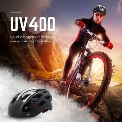 Rebela | Fietshelm | Sport Lights Matt Zwart- Wit | Heren-Dames | Medium 54/62cm -Windgoo Shop 550x550 957