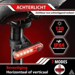 ARTIVIZION Led Fietsverlichting Set - Fietslamp - Voorlicht En Achterlicht - USB Oplaadbaar - Waterdicht Fietslicht - Fietslampjes - Zwart 12 ARTIVIZION Led Fietsverlichting Set - Fietslamp - Voorlicht En Achterlicht - USB Oplaadbaar - Waterdicht Fietslicht - Fietslampjes - Zwart -Windgoo Shop 550x550 985