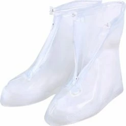 Easy Shoe Cover Unisex Waterdichte Overschoenen Met Rits En Aantrekkoord Maat 38-42 - Herbruikbaar Transparant - Anti Slip Regen Overschoen - Schoenhoesjes - Waterdichte Schoenbeschermers - Regenhoes Schoenovertek - Regenlaarzen -Windgoo Shop 550x554 6