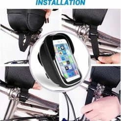 Opline Telefoonhouder Fiets / Mountainbike | Waterdicht | Apollo | Geschikt Voor: IPhone XS Max| Fietshouder | FIets Telefoon Houder | Waterdicht | Houder Fiets Telefoon | Fietstas -Windgoo Shop 550x557 3