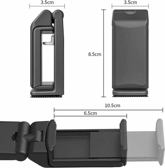 YONO Telefoonhouder Vliegtuig Universeel - Telefoonstandaard Bureau - Tafel - GSM Houder - Staander - 360 Graden Draaibaar - Zwart 5 YONO Telefoonhouder Vliegtuig Universeel - Telefoonstandaard Bureau - Tafel - GSM Houder - Staander - 360 Graden Draaibaar - Zwart - Afbeelding 5
