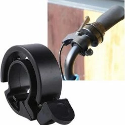 Merkloos Fietsbel Ring Fietsbel - Aluminium Fietsbel - Classic Fietsbel - Fietsbel Small 15mm Zwart