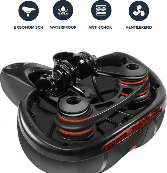 Achaté Fietszadel - Unisex - Extra Comfortabel - Ventilerend - Incl. Zadelhoes En Installatiemateriaal 9 Achaté Fietszadel - Unisex - Extra Comfortabel - Ventilerend - Incl. Zadelhoes En Installatiemateriaal - Afbeelding 9