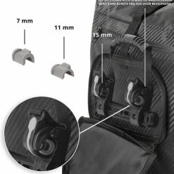 Dutch Mountains Enkele Fietstas | Rugzak | 100% Waterdicht | Fietstas, Schoudertas En Rugtas In 1 | 28 Liter | Carbon / Zwart -Windgoo Shop 550x569