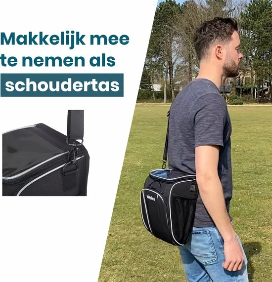 Vebics Waterbestendige Stuurtas Fiets - Afneembaar - Elektrische Fiets - Racefiets - Telefoonhouder Fiets - Black Friday - Sinterklaas - Kerst 4 Vebics Waterbestendige Stuurtas Fiets - Afneembaar - Elektrische Fiets - Racefiets - Telefoonhouder Fiets - Black Friday - Sinterklaas - Kerst - Afbeelding 4