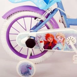 Disney Frozen 2 Kinderfiets - Meisjes - 14 Inch - Blauw/Paars - Twee Handremmen -Windgoo Shop 550x572 6
