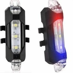 LOUZIR 2 Stuks Fietsverlichtingen ( Voor En Achter Fietslicht ) - LED Usb Oplaadbaar -Windgoo Shop 550x574 3