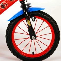 Spider-Man Kinderfiets - Jongens - 14 Inch - Rood/Blauw - Twee Handremmen -Windgoo Shop 550x582 1
