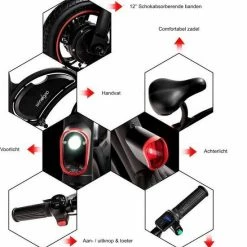 FOXSPORT Windgoo B3 Opvouwbare Elektrische Fiets - Zwart - 20 Km Per Uur -Windgoo Shop 550x584 5
