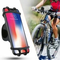 Eldur® Universele Telefoonhouder Fiets - 4 Tot 6.5 Inch - Zwart - Smartphone Telefoonhouder