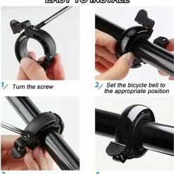 BOTC Fietsbel Ring Fietsbel - Aluminium Fietsbel - Classic Fietsbel - Fietsbel Small 22mm Zwart -Windgoo Shop 550x587 11