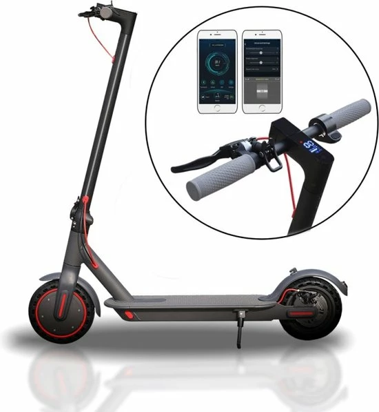 Kick&Move - Elektrische Step - E Scooter - Anti Lek Banden - 32 Km/u - App - LED Verlichting - Cruise Control - Schokbestendige Wielen - Anti Diefstal Optie 1 Kick&Move - Elektrische Step - E Scooter - Anti Lek Banden - 32 Km/u - App - LED Verlichting - Cruise Control - Schokbestendige Wielen - Anti Diefstal Optie