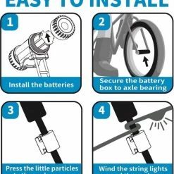 BOTC Wielverlichting Fiets - 20 Holders - Spaakverlichting LED - Lichtsnoer Fietswiel - 20 Leds -220CM - Groen 26 BOTC Wielverlichting Fiets - 20 Holders - Spaakverlichting LED - Lichtsnoer Fietswiel - 20 Leds -220CM - Groen -Windgoo Shop 550x604 4