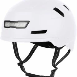 VINZ Nevis Speed Pedelec Helm Mat Wit | NTA 8776 Goedgekeurd | Snorfiets Helm Snorscooter | Geschikt Voor Helmplicht Blauw Kenteken