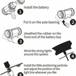 BOTC Wielverlichting Fiets - 20 Holders - Spaakverlichting LED - Lichtsnoer Fietswiel - 20 Leds -220CM - Groen 28 BOTC Wielverlichting Fiets - 20 Holders - Spaakverlichting LED - Lichtsnoer Fietswiel - 20 Leds -220CM - Groen -Windgoo Shop 550x608 10