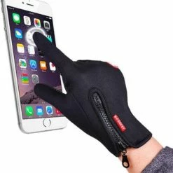 Fean Touch Handschoenen Touchvinger Handschoenen Touchscreen Handschoenen Ski/Snowboard/Fiets/Outdoor Handschoenen Waterafstotend Winddicht Thermo Stretch Fleece Unisex Maat M - Zwart -Windgoo Shop 550x611 2