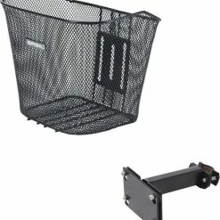 Basil Bremen Fietsmand - Voor - Staal - Inclusief Bevestigingssysteem - Zwart