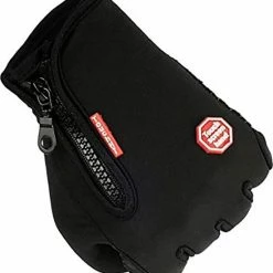 LuxeRoyal Fietshandschoenen Winter - Sport Handschoenen Met Rits - Touchscreen Telefoon - Anti Slip Gloves - Heren / Dames - Maat M - Zwart -Windgoo Shop 550x613 6