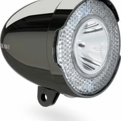 AXA 706 15 Lux - Fietslamp Voorlicht - LED Koplamp - Fietsverlichting Op Batterij - Chrome