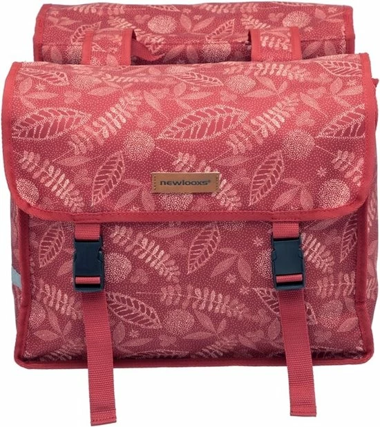 New Looxs Forest Fiori Dubbele Fietstas - 30 Liter - Antraciet 5 New Looxs Forest Fiori Dubbele Fietstas - 30 Liter - Antraciet - Afbeelding 5