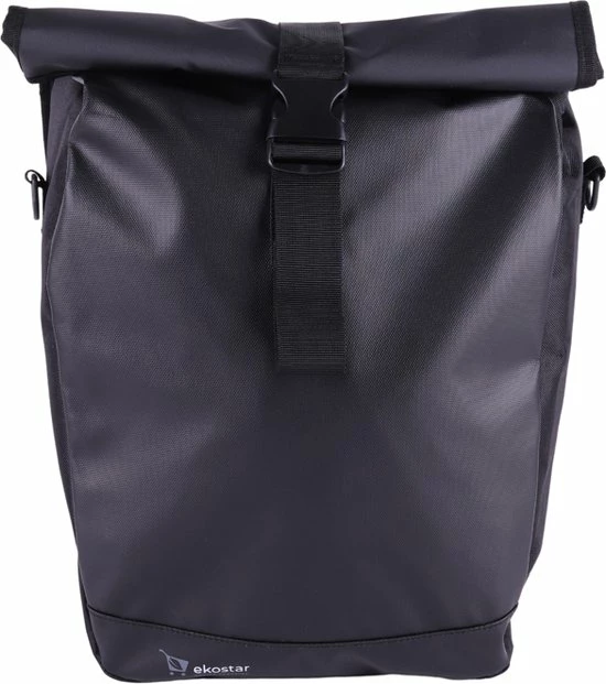 Ekostar Enkele Fietstas - Rolltop - 19 Liter - E-Bikes - Zwart 10 Ekostar Enkele Fietstas - Rolltop - 19 Liter - E-Bikes - Zwart - Afbeelding 10