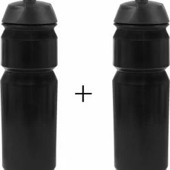 Merkloos 2x Tacx Shiva Bidon - 750ml - Zwart