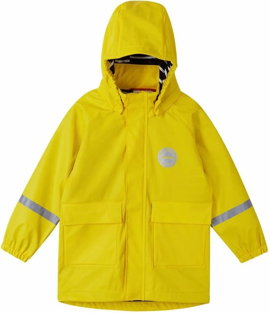 Reima - Regenjas Voor Kinderen - Pisaroi - Geel - Maat 128cm 2 Reima - Regenjas Voor Kinderen - Pisaroi - Geel - Maat 128cm - Afbeelding 2