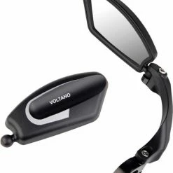 Merkloos Voltano Fietsspiegel Links - Roestvrijstaal - Extra Stevig - Wegklapbaar - E-bike / Elektrische Fiets