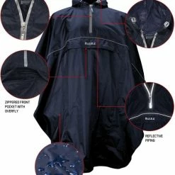 Ralka Poncho - Blauw - Volwassenen -Windgoo Shop 550x654