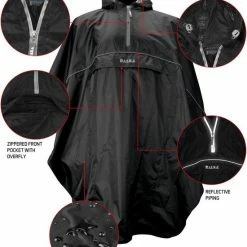 Ralka Poncho - Zwart - Volwassenen -Windgoo Shop 550x659 3