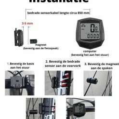 Pleasant Life Kilometerteller Fiets - Waterdicht - Digitale LCD - Bedraad - Fiets Accesoires - Mountainbike - Wielrennen - -Windgoo Shop 550x669 1