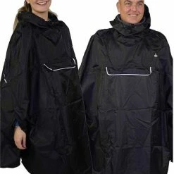 BJ?RNSON BJ RNSON Haps Regenponcho Fiets Dames & Heren - Fietsponcho - Zwart -Windgoo Shop 550x715 2