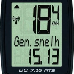 Sigma BC 7.16 ATS Fietscomputer - 7 Functies - Draadloos - Zwart