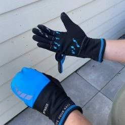 Luxe Winter Handschoenen - Handschoenen EN Wanten In 1 - Waterdicht Door Techshell - Nylon - Fiets, Wandel Handschoenen/wanten Combinatie - Dames En Heren - Zwart/Blauw - Maat M / 7 - R2 Cover -Windgoo Shop 550x733 45