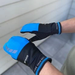 Luxe Winter Handschoenen - Handschoenen EN Wanten In 1 - Waterdicht Door Techshell - Nylon - Fiets, Wandel Handschoenen/wanten Combinatie - Dames En Heren - Zwart/Blauw - Maat M / 7 - R2 Cover -Windgoo Shop 550x733 48