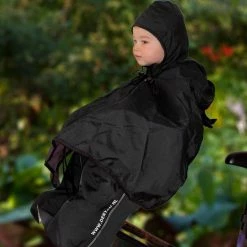 Deryan Bike-a-way Fietsstoeltje Voor - Fiets Regenhoes - Warme Jas En Windbreaker + Regenponcho - Bobike & Yepp -Windgoo Shop 550x743