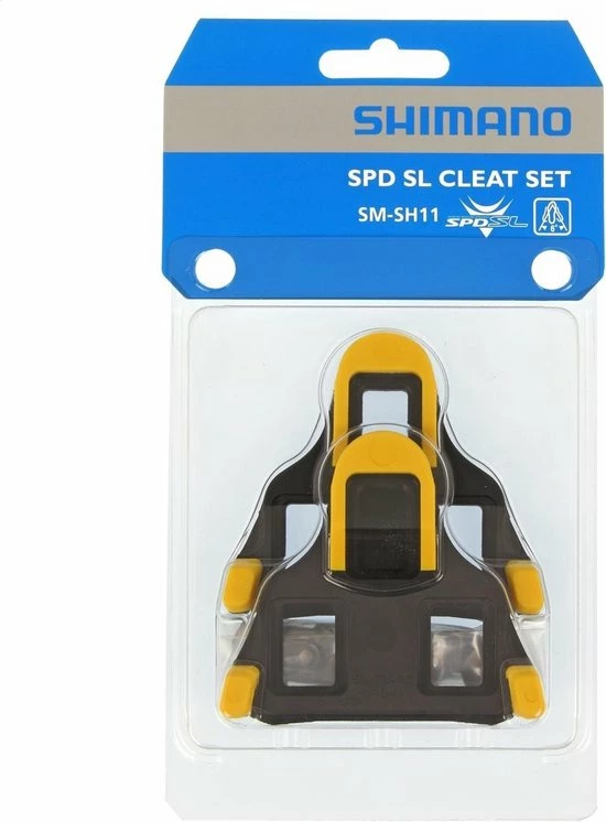 Shimano SPD-SL Schoenplaatje - Geel 1 Shimano SPD-SL Schoenplaatje - Geel