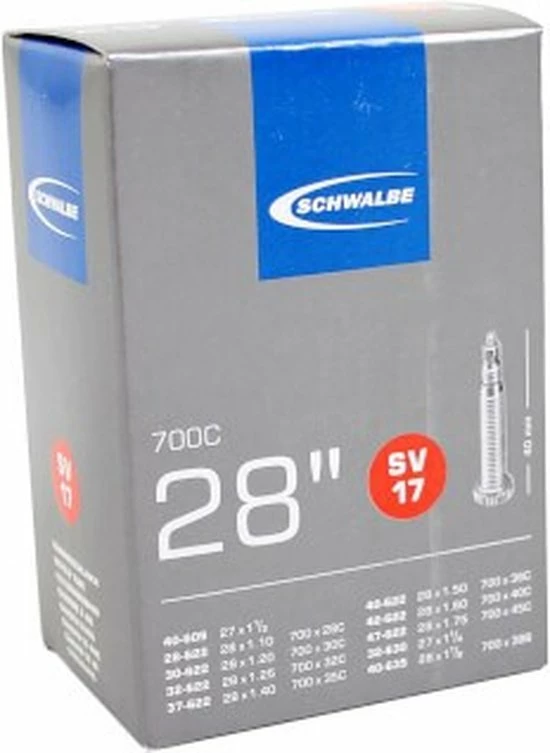 Schwalbe Binnenband 27/28 X 1.10/1.75 (28/47-609/635) Fv 40 Mm 2 Schwalbe Binnenband 27/28 X 1.10/1.75 (28/47-609/635) Fv 40 Mm - Afbeelding 2