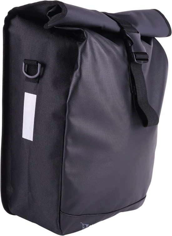 Ekostar Enkele Fietstas - Rolltop - 19 Liter - E-Bikes - Zwart 11 Ekostar Enkele Fietstas - Rolltop - 19 Liter - E-Bikes - Zwart - Afbeelding 11