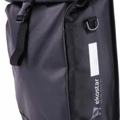 Windgoo Shop 26 Ekostar Enkele Fietstas - Rolltop - 19 Liter - E-Bikes - Zwart