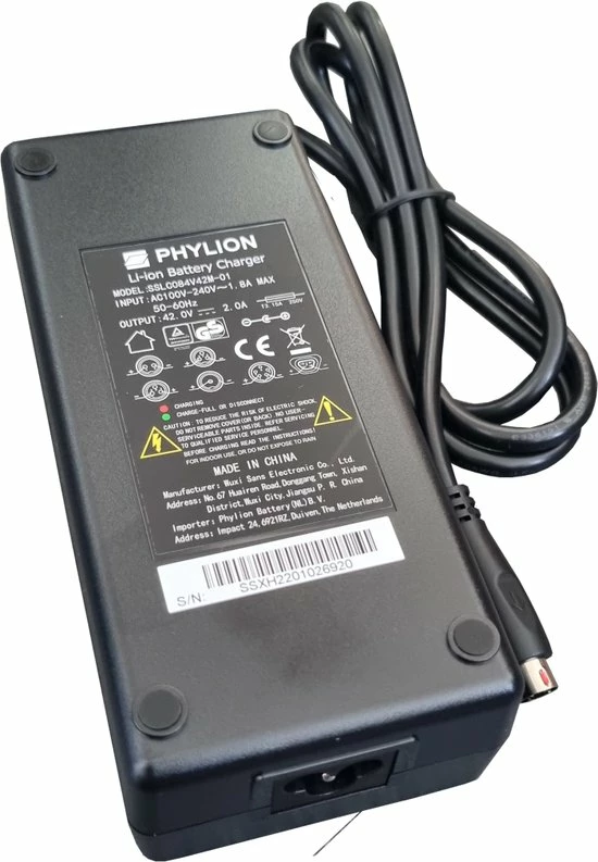 Phylion Stella Acculader - Elektrische Fietsoplader - 5-polig - Ronde Aansluiting 4 Phylion Stella Acculader - Elektrische Fietsoplader - 5-polig - Ronde Aansluiting - Afbeelding 4