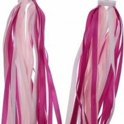 PexKids Fraaie Franje Stuurslingers - Streamers - Stuur Versiering 26 Cm Roze/Wit -Windgoo Shop 550x817