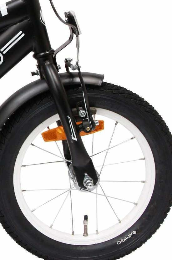 Amigo BMX Fun Jongensfiets - Kinderfiets 14 Inch - Matzwart 5 Amigo BMX Fun Jongensfiets - Kinderfiets 14 Inch - Matzwart - Afbeelding 5